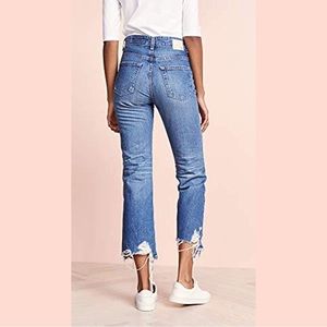 AG Adriano Goldschmied Rhett Vintage High-Waisted Straight Crop Jeans *RARE*
